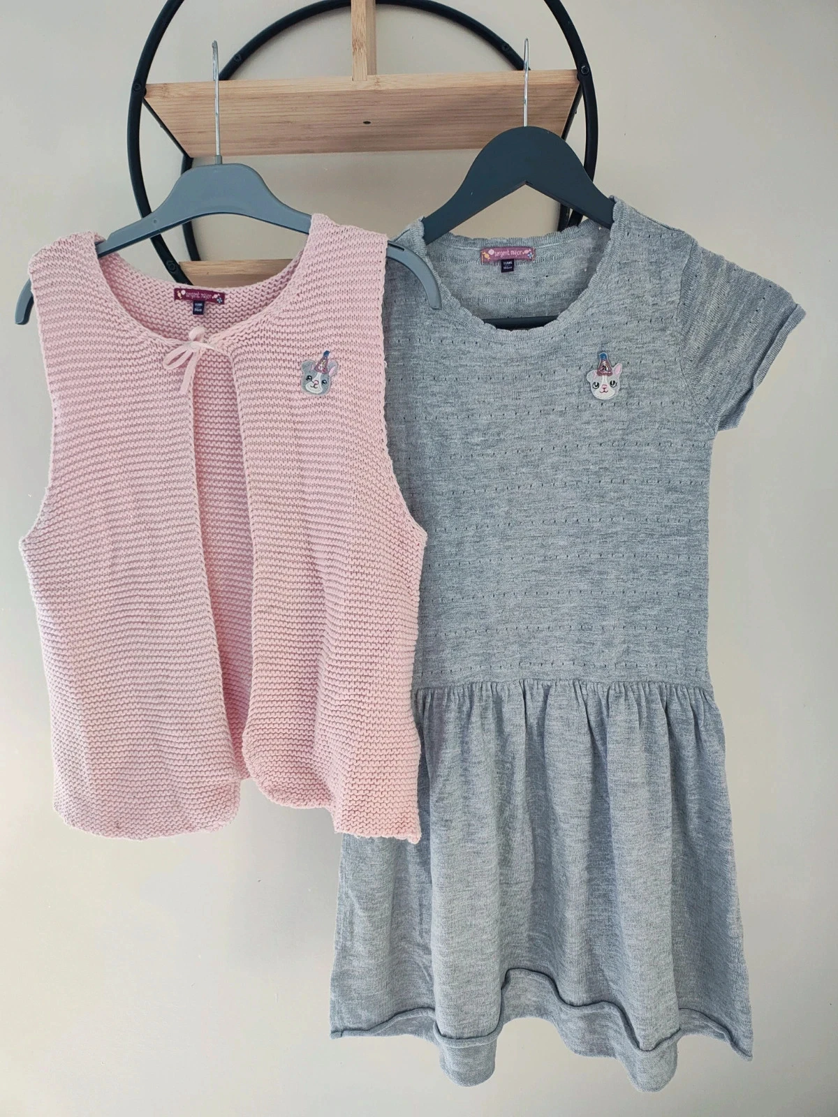 10-11 ans ensemble sergent major robe et gilet sans manche